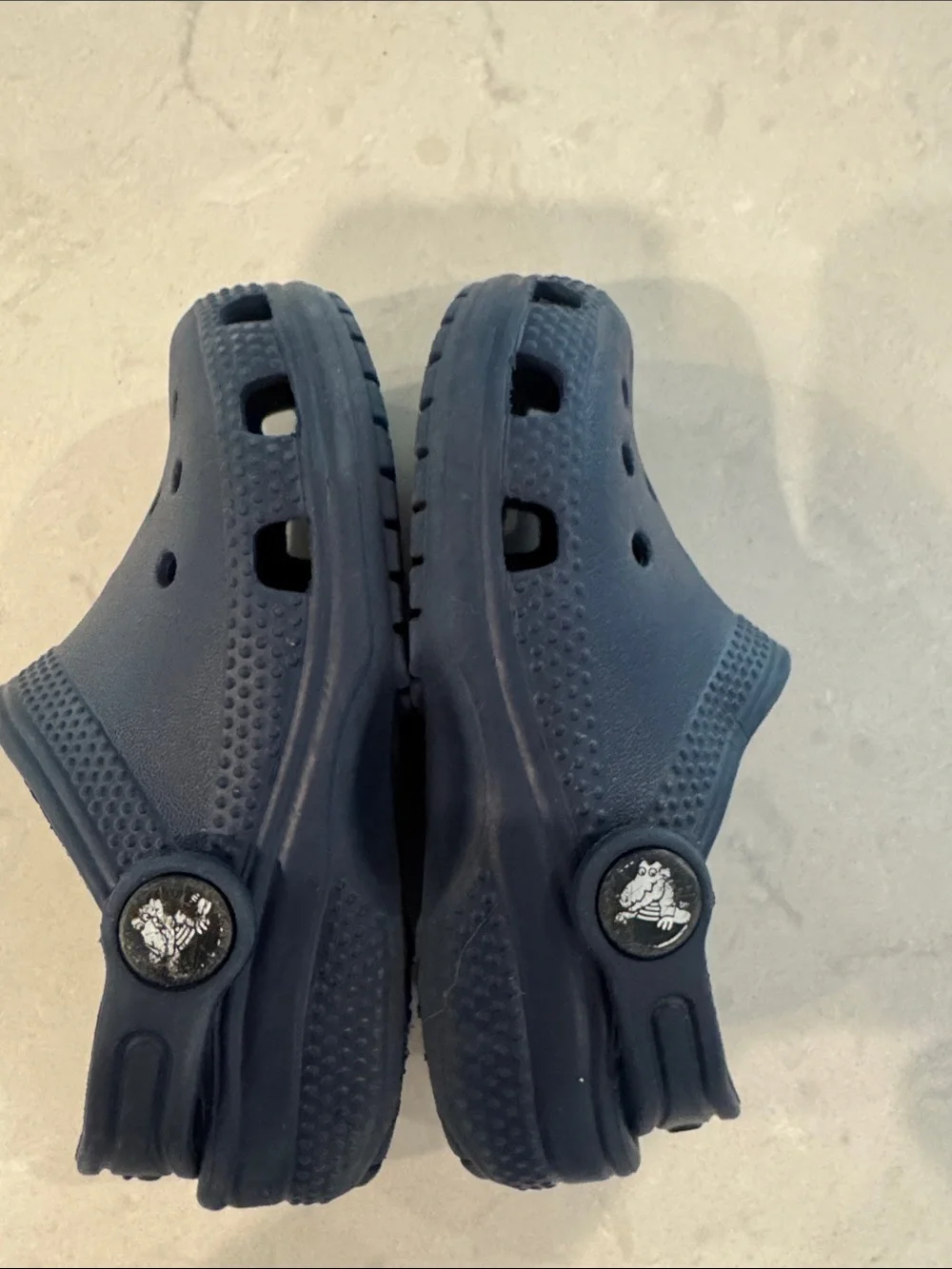 CROCS Kids Navy Blue Classic Clog Sandals Size 8 C